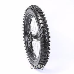 Front 70/100- 17 & Rear 90/100-14 Wheel Rim Knobby Axle Pit Trail Dirt Bike ATV