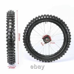 Front 70/100-17''+Rear 90/100-14'' Wheel Tire Rim Disc Rotors Pitpro Dirt Bike
