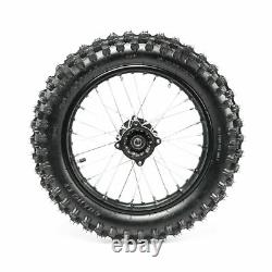 Front 70/100-17''+Rear 90/100-14'' Wheel Tire Rim Disc Rotors Pitpro Dirt Bike