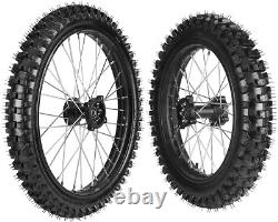 Front 70/100-19 + Rear 90/100-16 Tire Rim Wheel For Dirt Pit Bike CR85RB