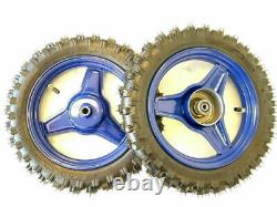 Front And Rear Set Wheel Tire 1995-2016 Pw50 Bike Drum Brake M Wm03bf+wm03br
