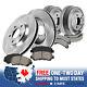 Front Brake Rotors + Ceramic Pads & Rear Drums + Shoes For Cherokee Wrangler