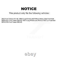 Front Brake Rotors Pair For 2015-2023 Ford Transit-350 HD With Dual Rear Wheels