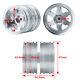Front Metal Wheel Rims Rubber Tires For 1/14 Tamiya Trailer Tractor RC Truck Car
