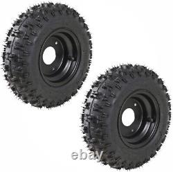 Front Rear 4.10-6 TIRE RIM 6 WHEELS ASSEMBLY Mini Bike Scooter Go Kart ATV Quad