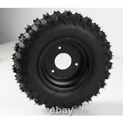 Front Rear 4.10-6 Tire Rim Assembly 3 Stud Wheel Hubs for Go Kart Quad ATV Buggy