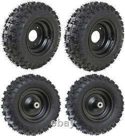 Front Rear 4.10-6 Tire Rim Wheel Assembly for Go Kart ATV Quad Bike 4 Wheelers