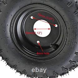 Front Rear 4.10-6 Tire Rim Wheel Assembly for Go Kart ATV Quad Bike 4 Wheelers