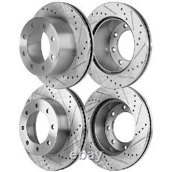 Front & Rear Brake Disc Rotors For Ford F-350 Super Duty 2005 2006 2007-2012