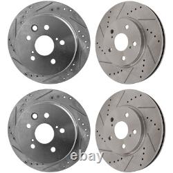Front & Rear Brake Disc Rotors For Lexus IS250 2006 2007 2008 2009 2010-2015