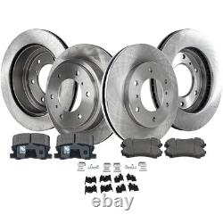 Front & Rear Brake Disc Rotors and Pads Kit For 2001-2006 Mitsubishi Montero