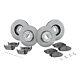 Front & Rear Brake Disc Rotors and Pads Kit For Lincoln Aviator 2003 2004 2005