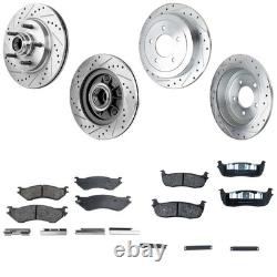 Front & Rear Brake Disc Rotors and Pads Kit for F150 Truck Ford F-150 Heritage