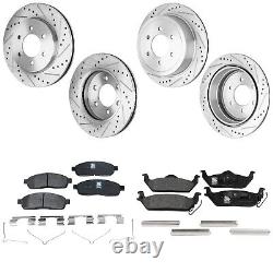 Front & Rear Brake Disc Rotors and Pads Kit for F150 Truck Ford F-150 Mark LT