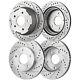 Front & Rear Brake Disc Rotors for Chevy GMC Jimmy Chevrolet Blazer Sonoma 2004