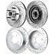 Front & Rear Brake Disc Rotors for F150 Truck Ford F-150 Heritage Blackwood 2002