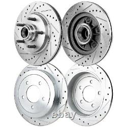 Front & Rear Brake Disc Rotors for F150 Truck Ford F-150 Heritage Blackwood 2002