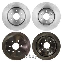 Front & Rear Brake Disc Rotors for Nissan Frontier Xterra Suzuki Equator 09-12