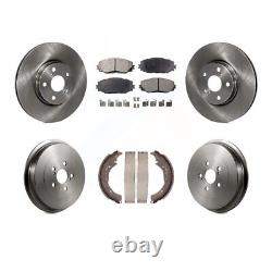 Front Rear Brake Pads Rotors Kit for 2009-2019 Toyota Corolla FWD K8F
