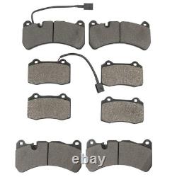 Front & Rear Brake Pads Set Compatible with 2014-2021 Maserati Ghibli S, Sq4