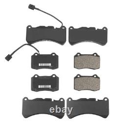 Front & Rear Brake Pads Set Compatible with 2014-2021 Maserati Ghibli S, Sq4