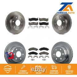 Front Rear Brake Rotor Ceramic Pad Kit For Chevrolet Silverado 1500 GMC Tahoe XL