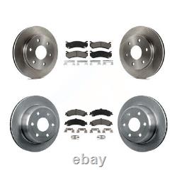 Front Rear Brake Rotor Ceramic Pad Kit For Chevrolet Silverado 1500 GMC Tahoe XL