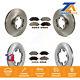 Front Rear Brake Rotor Ceramic Pad Kit For Ford Transit-350 HD With 6 Lug Wheels