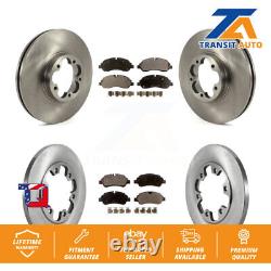 Front Rear Brake Rotor Ceramic Pad Kit For Ford Transit-350 HD With 6 Lug Wheels