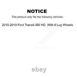Front Rear Brake Rotor Ceramic Pad Kit For Ford Transit-350 HD With 6 Lug Wheels