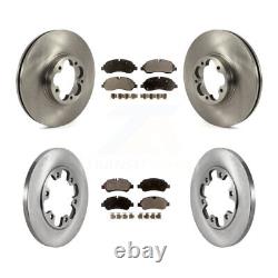 Front Rear Brake Rotor Ceramic Pad Kit For Ford Transit-350 HD With 6 Lug Wheels