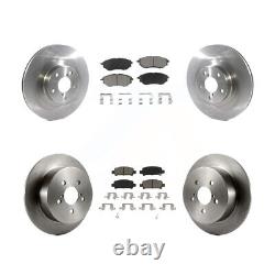 Front Rear Brake Rotor Ceramic Pad Kit For Subaru Legacy With 17 Factory Wheels