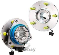 Front Rear Brake Rotor Ceramic Pad Wheel Hub Bearing for 06-10 Chevy Impala FWD