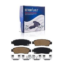 Front Rear Brake Rotors Brake Pads Wheel Bearing for Envoy Trailblazer Rainier