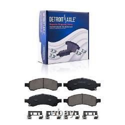 Front Rear Brake Rotors Brake Pads Wheel Bearing for Envoy Trailblazer Rainier