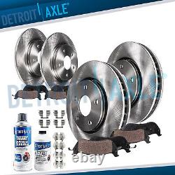 Front & Rear Brake Rotors + Brake Pads for Ford Escape Transit Connect Brakes