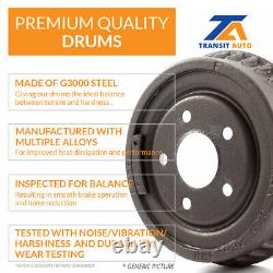 Front Rear Brake Rotors Ceramic Pad Drum Kit For Toyota Tacoma With 6 Lug Wheels