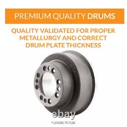 Front Rear Brake Rotors Ceramic Pad Drum Kit For Toyota Tacoma With 6 Lug Wheels