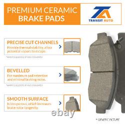 Front Rear Brake Rotors Ceramic Pad Drum Kit For Toyota Tacoma With 6 Lug Wheels