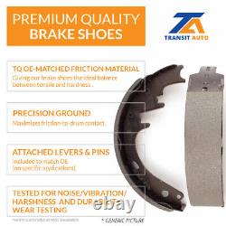Front Rear Brake Rotors Ceramic Pad Drum Kit For Toyota Tacoma With 6 Lug Wheels