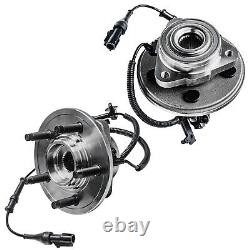 Front Rear Brake Rotors + Ceramic Pad Wheel Hub Bearing for 06-10 Ford Explorer