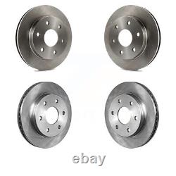 Front Rear Brake Rotors Kit For 2006 Chevrolet Express 2500 With 6 Lug Wheels