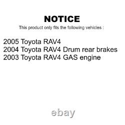 Front & Rear Brake Rotors & Metallic Pads Kit for 2003-2005 Toyota RAV4 K8F