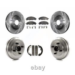 Front & Rear Brake Rotors & Metallic Pads Kit for 2009-2011 Ford Focus FWD K8F