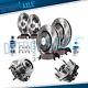 Front & Rear Brake Rotors + Pads Wheel Hub Bearing for 07-12 Nissan Altima 2.5L