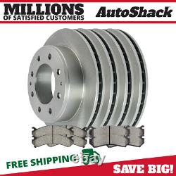Front & Rear Brake Rotors & Pads for Chevy Silverado 2500 HD GMC Sierra 2500 HD
