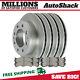 Front & Rear Brake Rotors & Pads for Chevy Silverado 2500 HD GMC Sierra 2500 HD