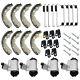 Front Rear Brake Wheel Cylinders & Shoes Pins for Kawasaki KAF400 Mule 600 610