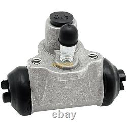 Front Rear Brake Wheel Cylinders & Shoes Pins for Kawasaki KAF400 Mule 600 610