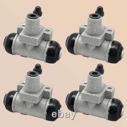 Front & Rear Brake Wheel Cylinders WithShoes for Kawasaki Mule 600 610 SX KAF400